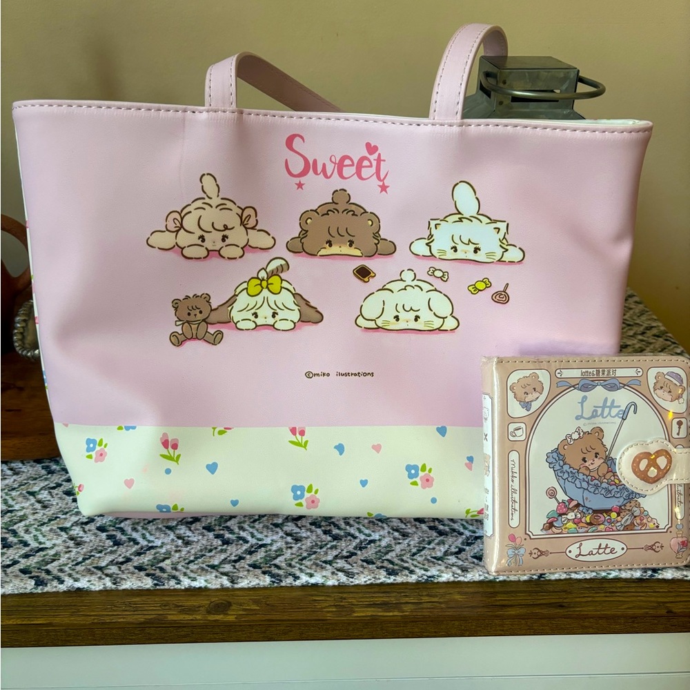 Mikko tote bag and notebook